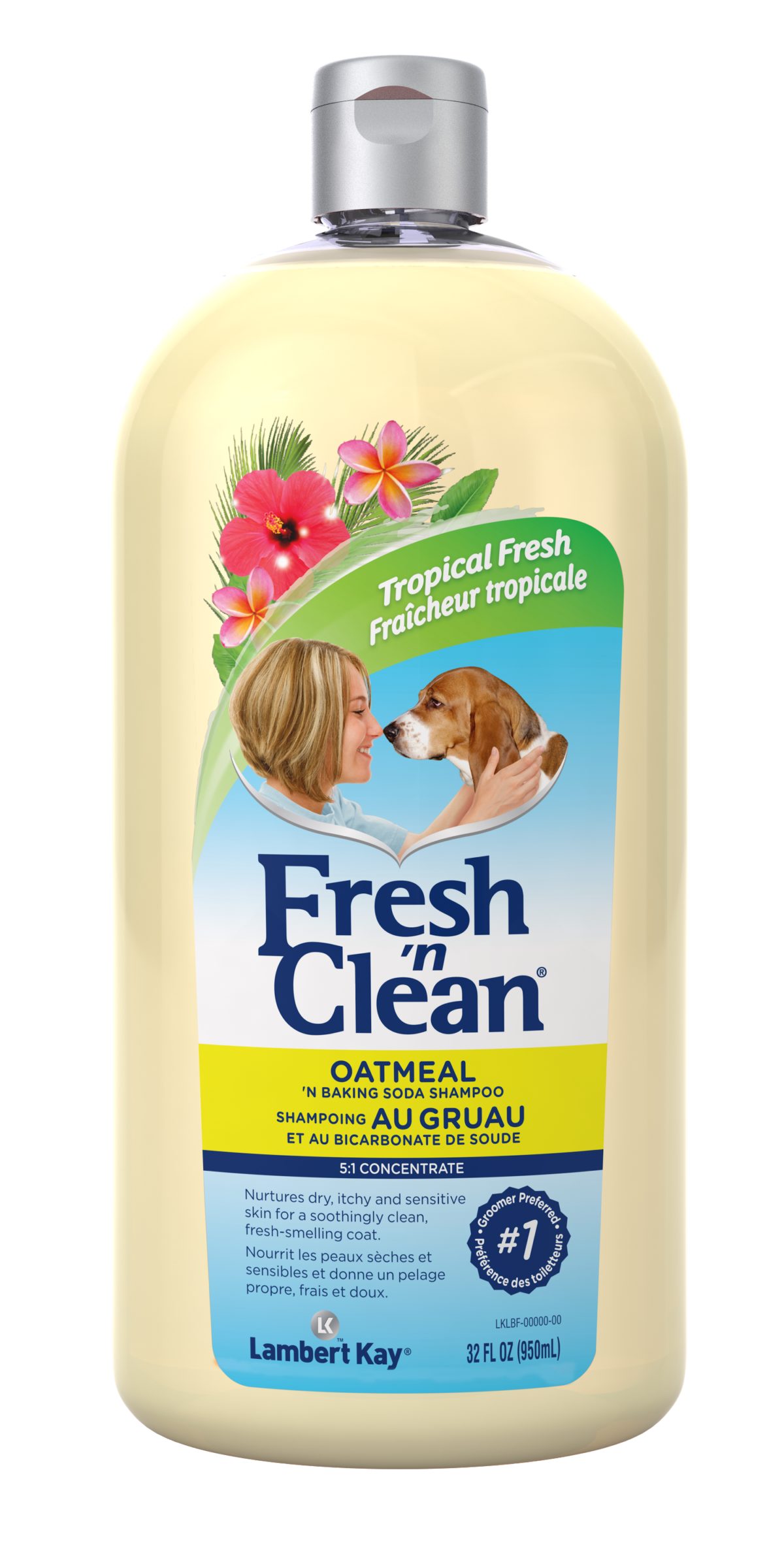 fresh and clean oatmeal dog shampoo