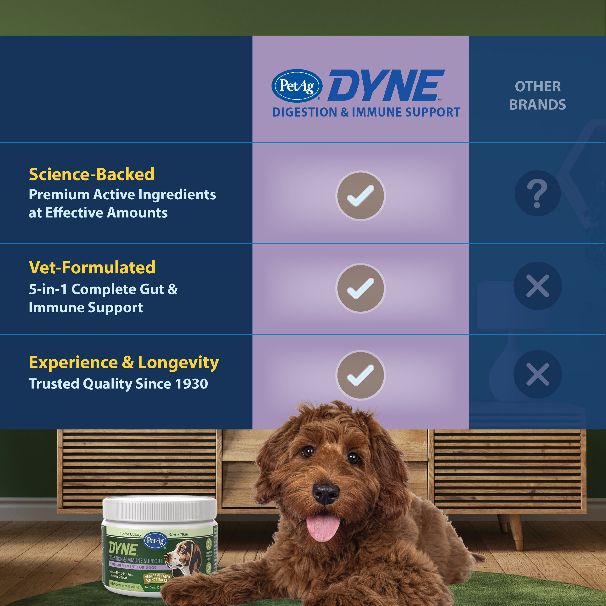 DYNE™ Digestion & Immune Support Comparison
